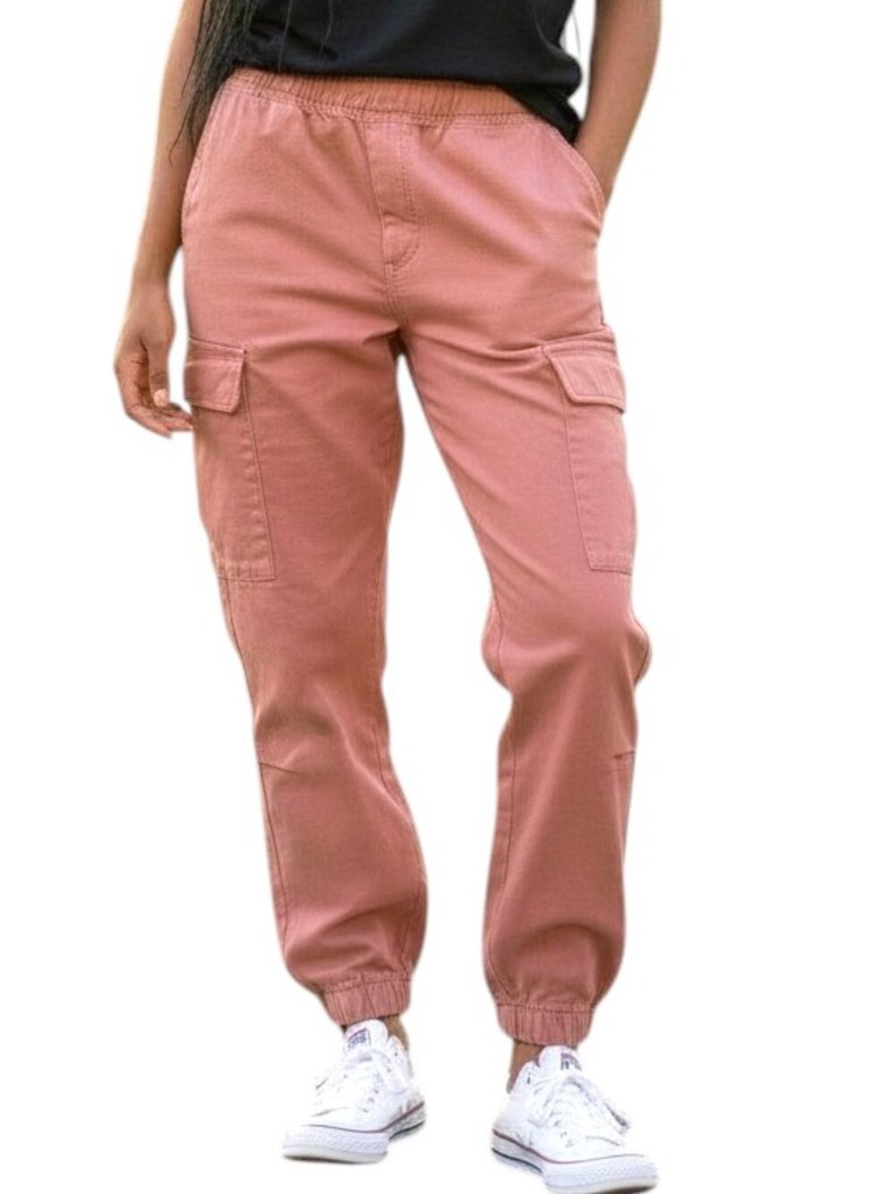 Women's Coral Cargo Jogger Pants